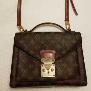 Vintage Louis Vuitton monogram logo Monceau bag